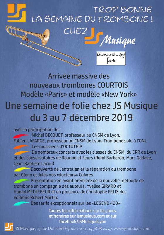 LA SEMAINE DU TROMBONE CHEZ JS MUSIQUE